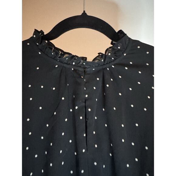 MSK PETITES Womens Black Lined Pullover Pouf Sleeve Short Dress Petites PM - Picture 2 of 10